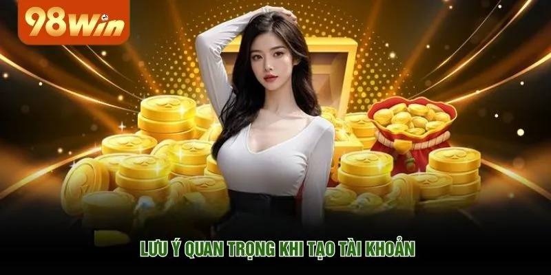 Lưu ý quan trọng khi tạo tài khoản